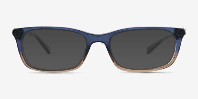 Coach HC6110 Blue Brown Gradient AcetateEyeglass Frames from EyeBuyDirect, with Tinted Lenses