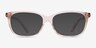 Coach HC6139U Transparent Pink AcetateEyeglass Frames from EyeBuyDirect, with Tinted Lenses