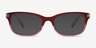 Coach HC6142 Burgundy Glitter Gradient AcetateEyeglass Frames from EyeBuyDirect, with Tinted Lenses