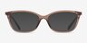 Coach HC6146U Transparent Brown PlasticEyeglass Frames from EyeBuyDirect, with Tinted Lenses