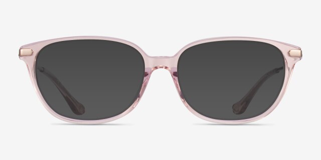 Coach HC6185 Transparent Pink Gold AcetateEyeglass Frames from EyeBuyDirect, with Tinted Lenses