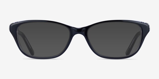 Ralph RA7020 Shiny Black AcetateEyeglass Frames from EyeBuyDirect, with Tinted Lenses