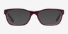 Ralph RA7039 Shiny Red On Crystal AcetateEyeglass Frames from EyeBuyDirect, with Tinted Lenses