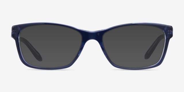 Ralph RA7039 Opal Blue AcetateEyeglass Frames from EyeBuyDirect, with Tinted Lenses