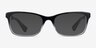 Ralph RA7069 Shiny Gradient Black AcetateEyeglass Frames from EyeBuyDirect, with Tinted Lenses