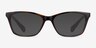 Ralph RA7071 Shiny Brown Tortoise PlasticEyeglass Frames from EyeBuyDirect, with Tinted Lenses