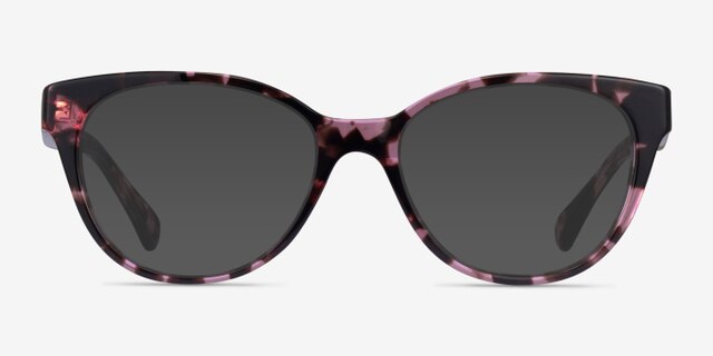 Ralph RA7103 Shiny Purple Tortoise AcetateEyeglass Frames from EyeBuyDirect, with Tinted Lenses