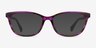 Ralph RA7133U Striped Brown Purple AcetateEyeglass Frames from EyeBuyDirect, with Tinted Lenses