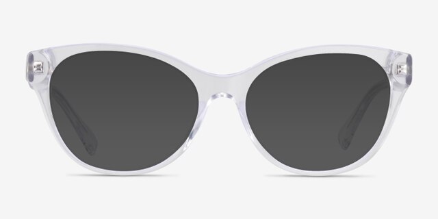 Ralph RA7141 Shiny Clear AcetateEyeglass Frames from EyeBuyDirect, with Tinted Lenses