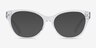Ralph RA7141 Shiny Clear AcetateEyeglass Frames from EyeBuyDirect, with Tinted Lenses