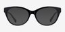 Ralph RA7141 Shiny Black AcetateEyeglass Frames from EyeBuyDirect, with Tinted Lenses