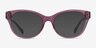 Ralph RA7141 Shiny Transparent Purple AcetateEyeglass Frames from EyeBuyDirect, with Tinted Lenses