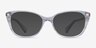 Ralph RA7146 Striped Blue Clear AcetateEyeglass Frames from EyeBuyDirect, with Tinted Lenses