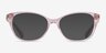 Ralph RA7146 Shiny Striped Pink AcetateEyeglass Frames from EyeBuyDirect, with Tinted Lenses