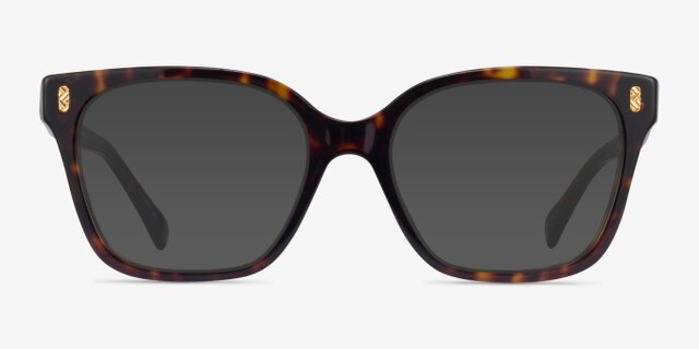 Ralph RA7158U Shiny Dark Tortoise AcetateEyeglass Frames from EyeBuyDirect, with Tinted Lenses