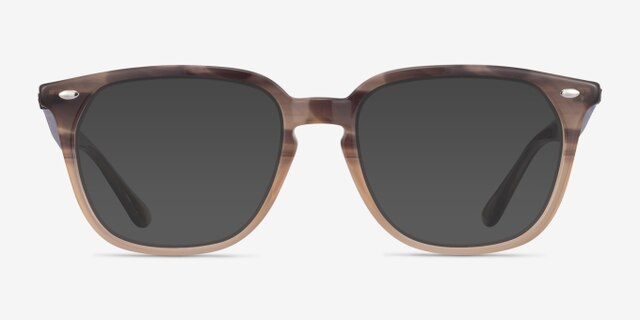 Ray-Ban RB4362V Striped Brown PlasticEyeglass Frames from EyeBuyDirect, with Tinted Lenses