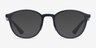 Ray-Ban RB7156 Matte Transparent Blue PlasticEyeglass Frames from EyeBuyDirect, with Tinted Lenses