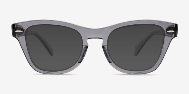 Ray-Ban RB0707V Transparent Gray PlasticEyeglass Frames from EyeBuyDirect, with Tinted Lenses