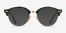 Ray-Ban RB4246V Clubround Green Gold AcetateEyeglass Frames from EyeBuyDirect, with Tinted Lenses