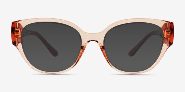 Vogue Eyewear VO5482 Transparent Coral PlasticEyeglass Frames from EyeBuyDirect, with Tinted Lenses