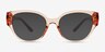 Vogue Eyewear VO5482 Transparent Coral PlasticEyeglass Frames from EyeBuyDirect, with Tinted Lenses