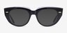 Ray-Ban RB5586 Doreen Black AcetateEyeglass Frames from EyeBuyDirect, with Tinted Lenses