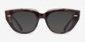 Ray-Ban RB5586 Doreen Tortoise AcetateEyeglass Frames from EyeBuyDirect, with Tinted Lenses