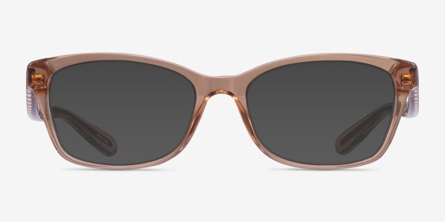 Coach HC6181 Transparent Brown AcetateEyeglass Frames from EyeBuyDirect, with Tinted Lenses