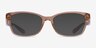 Coach HC6181 Transparent Brown AcetateEyeglass Frames from EyeBuyDirect, with Tinted Lenses