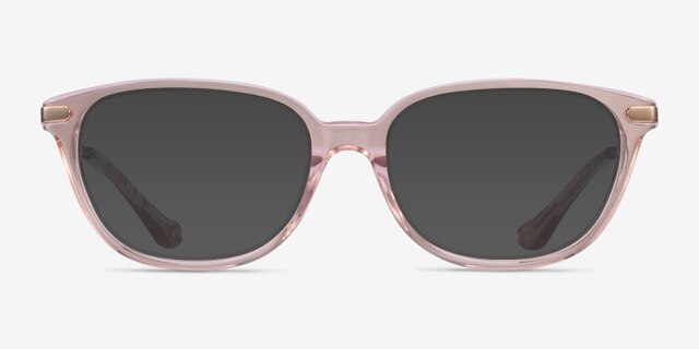 Coach HC6185 Transparent Blush AcetateEyeglass Frames from EyeBuyDirect, with Tinted Lenses