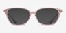 Coach HC6185 Transparent Blush AcetateEyeglass Frames from EyeBuyDirect, with Tinted Lenses