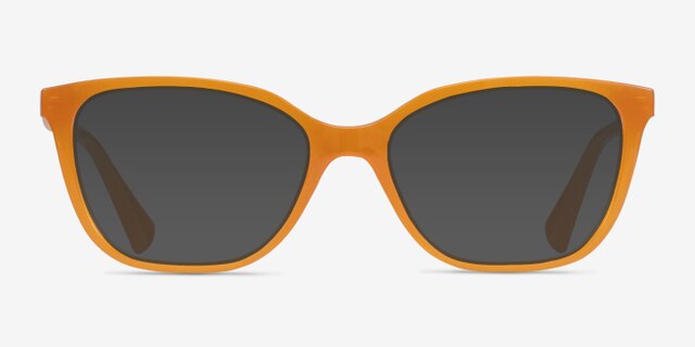 Ralph RA7110 Light Orange PlasticEyeglass Frames from EyeBuyDirect, with Tinted Lenses