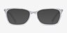 Ralph RA7130 Clear PlasticEyeglass Frames from EyeBuyDirect, with Tinted Lenses