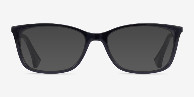 Ralph RA7130 Shiny Black PlasticEyeglass Frames from EyeBuyDirect, with Tinted Lenses