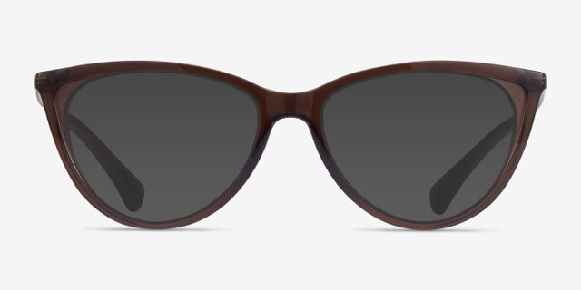 Ralph RA7131 Matte Chocolate PlasticEyeglass Frames from EyeBuyDirect, with Tinted Lenses