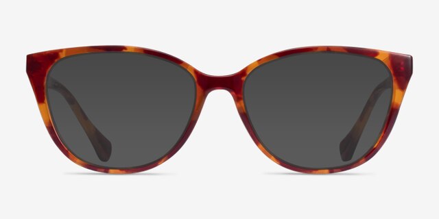 Ralph RA7135 Brown Floral PlasticEyeglass Frames from EyeBuyDirect, with Tinted Lenses