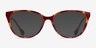Ralph RA7135 Brown Floral PlasticEyeglass Frames from EyeBuyDirect, with Tinted Lenses