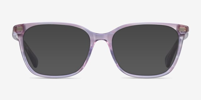 Ralph RA7142 Purple Floral AcetateEyeglass Frames from EyeBuyDirect, with Tinted Lenses