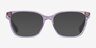 Ralph RA7142 Purple Floral AcetateEyeglass Frames from EyeBuyDirect, with Tinted Lenses