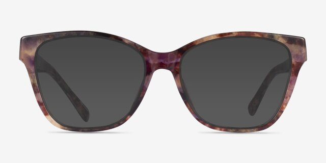Coach HC6207U Petal Tortoise AcetateEyeglass Frames from EyeBuyDirect, with Tinted Lenses