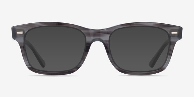 Ray-Ban RB5383 Striped AcetateEyeglass Frames from EyeBuyDirect, with Tinted Lenses