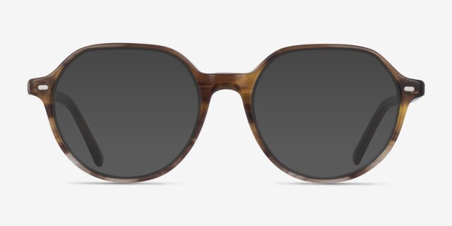 Ray-Ban RB5395 Thalia Tortoise AcetateEyeglass Frames from EyeBuyDirect, with Tinted Lenses