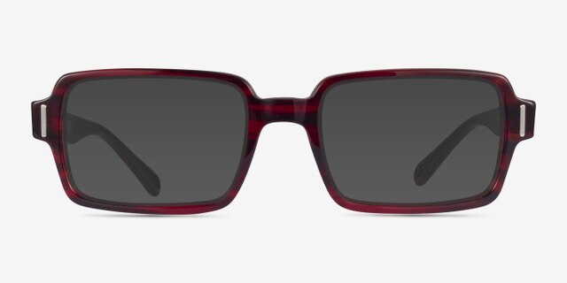 Ray-Ban RB5473 Benji Striped Red AcetateEyeglass Frames from EyeBuyDirect, with Tinted Lenses