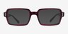 Ray-Ban RB5473 Benji Striped Red AcetateEyeglass Frames from EyeBuyDirect, with Tinted Lenses
