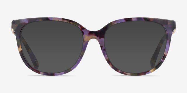 Coach HC6260U Purple Tortoise AcetateEyeglass Frames from EyeBuyDirect, with Tinted Lenses