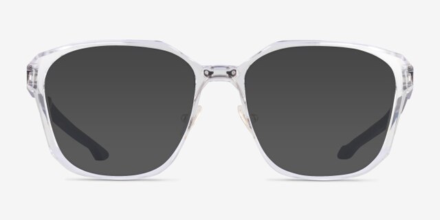 Oakley Slender Polished Clear PlasticEyeglass Frames from EyeBuyDirect, with Tinted Lenses