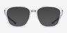 Oakley Slender Polished Clear PlasticEyeglass Frames from EyeBuyDirect, with Tinted Lenses