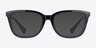 Ralph RA7178U Black PlasticEyeglass Frames from EyeBuyDirect, with Tinted Lenses