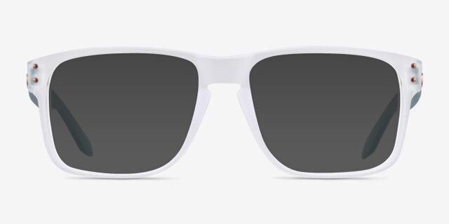 Oakley Holbrook Rx Matte Clear PlasticEyeglass Frames from EyeBuyDirect, with Tinted Lenses