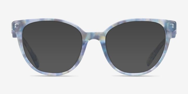 Coach HC6259U Pearlized Blue Watercolor AcetateEyeglass Frames from EyeBuyDirect, with Tinted Lenses